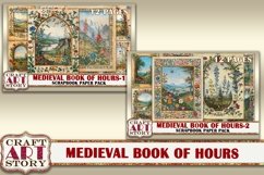 Medieval Illuminated Manuscript Book of Hours journal pages Product Image 5