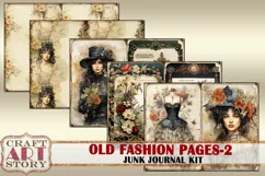 Old fashion Victorian Lady Junk Journal Kit part 2 Product Image 5