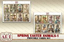 Vintage Spring Easter printable cards set-1, printables Product Image 5