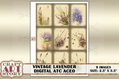 Vintage LAVENDER Digital Collage Sheetscollage sheets,Cards Product Image 5