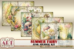 Summer Fairy Junk Journal Pages,scrapbook papers Product Image 5