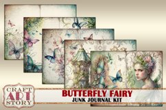Butterfly fairy Junk Journal Pages,Floral printables papers Product Image 5