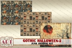 Vintage Gothic Halloween junk journal kit-2,ephemera Product Image 5