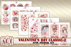 Valentine&#039;s Day-2 classic Junk Journal Kit,Printable Collage Product Image 5