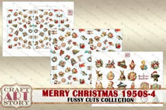 Merry Christmas Fussy-4 Cuts Collection 1950s,digital Product Image 5