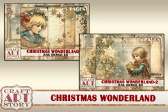 Vintage Christmas wonderland-1 Junk Journal Kit,Printable Product Image 5