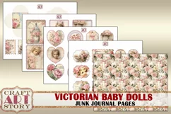 Victorian Baby dolls Junk Journal Kit,Vintage Collage Product Image 5