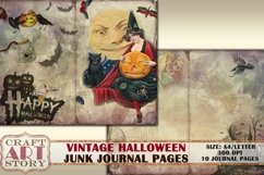 Vintage Halloween digital witch junk journal kit Product Image 5