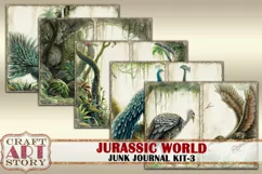 Jurassic World junk journal watercolor Kit-3,Dinosaurs Product Image 4