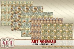 Art Nouveau Junk Journal Pages,Elegance 1900s scrapbook Product Image 5