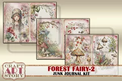 Forest Fairy fantasy Junk Journal Pages,fairies papers-2 Product Image 5
