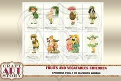 Fruits Children Ephemera Pack-1,Fruits girls Printable kit Product Image 5