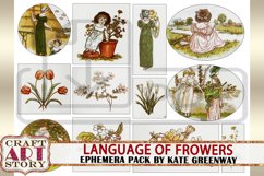 Language of Flowers Ephemera Pack,Printable kit vintage art Product Image 5