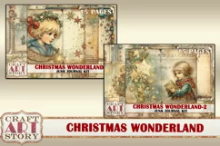 Vintage Christmas wonderland-2 Junk Journal Kit,Printable Product Image 5