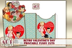 Vintage Valentine die cut,stickers set-2,fussy cuts Product Image 5