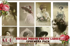 Vintage digital Photo PRETTY LADIES,edwardian women Product Image 2