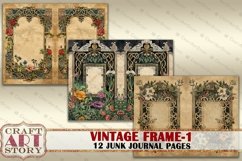 Vintage borders frame Junk Journal Pages-1,Decorative Product Image 5