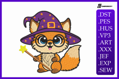 Wizard Fox Embroidery Designs For Machine Product Image 1
