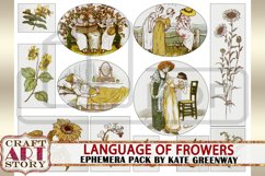 Language of Flowers Ephemera Pack,Printable kit vintage art Product Image 6