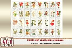 Fruits Children Ephemera Pack-1,Fruits girls Printable kit Product Image 6