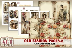 Old fashion Victorian Lady Junk Journal Kit part 2 Product Image 6