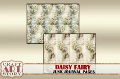 Daisy Fairy fantasy Junk Journal Pages,fairies Daisies paper Product Image 6