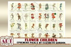 Flower Children Ephemera Pack-2,flower girls Printable kit Product Image 6
