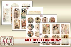 Art Deco fashion Lady Junk Journal Kit part 2 Product Image 6