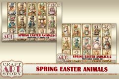 Vintage Spring Easter printable cards set-2 printables Product Image 6