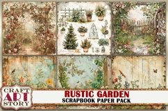 Vintage Rustic Garden journal Scrapbook Paper Pack,8x8 Product Image 6