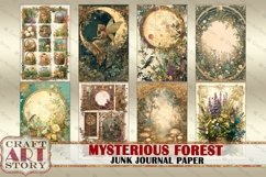 Vintage Mysterious forest Junk Journal Paper,scrapbook Product Image 6