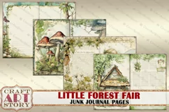 Little Forest Fairy fantasy Junk Journal Pages,fairies Product Image 6