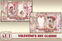 Valentine&#039;s Day-2 classic Junk Journal Kit,Printable Collage Product Image 6