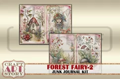 Forest Fairy fantasy Junk Journal Pages,fairies papers-2 Product Image 6