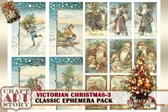 Vintage Victorian Christmas Ephemera Pack-3,Santa images Product Image 6