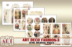 Art Deco fashion Lady Junk Journal Kit part 3 Product Image 6