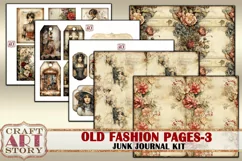 Old fashion Victorian Lady Junk Journal Kit part 3 Product Image 6