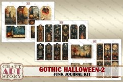 Vintage Gothic Halloween junk journal kit-2,ephemera Product Image 6