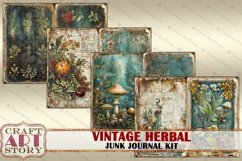Vintage Herbal Junk Journal Pages-2,scrapbook Herb Witch Product Image 6
