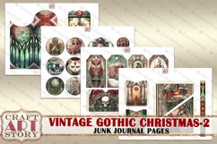 Vintage Gothic Christmas-2 Junk Journal Pages,magic Product Image 6