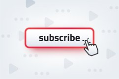 Subscribe button. Clicking hand cursor with subscription but Product Image 1