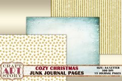 Vintage Cozy Christmas Junk Journal Kit,Xmas Collage Pages Product Image 7
