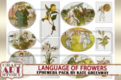 Language of Flowers Ephemera Pack,Printable kit vintage art Product Image 7
