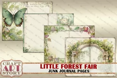 Little Forest Fairy fantasy Junk Journal Pages,fairies Product Image 7
