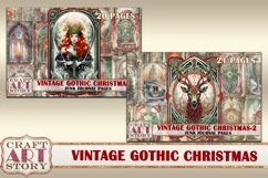 Vintage Gothic Christmas-2 Junk Journal Pages,magic Product Image 7