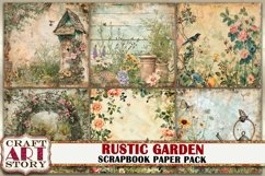 Vintage Rustic Garden journal Scrapbook Paper Pack,8x8 Product Image 7