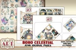 Boho Celestial Junk Journal pages,Astrology and Astronomy Product Image 8