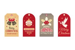 Festive tags. Winter christmas labels, art badges for craft Product Image 1