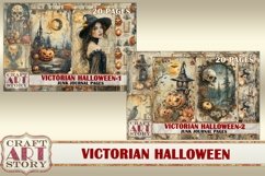 Victorian Halloween Junk Journal Pages-2,Vintage picture Product Image 8