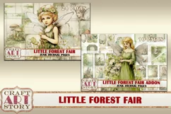 Little Forest Fairy fantasy Junk Journal Pages,fairies Product Image 8